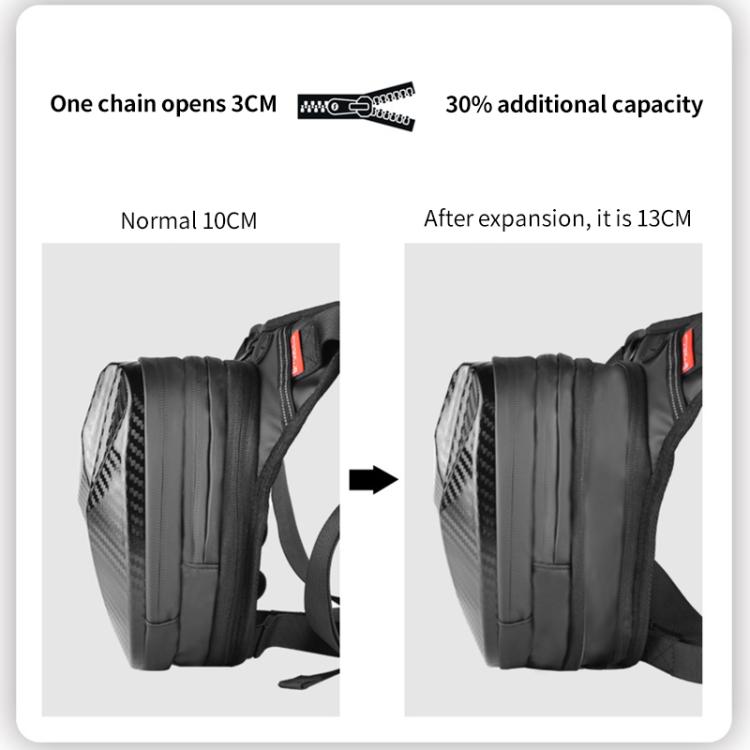Ghost Racing GR-TB07 Mochila de Pierna Moto Carcasa Rígida