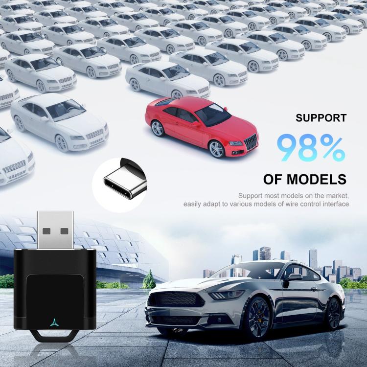 Adaptador Inalámbrico Carlink para CarPlay y Android Auto Conexión USB Compatible con la Mayoría de Vehículos