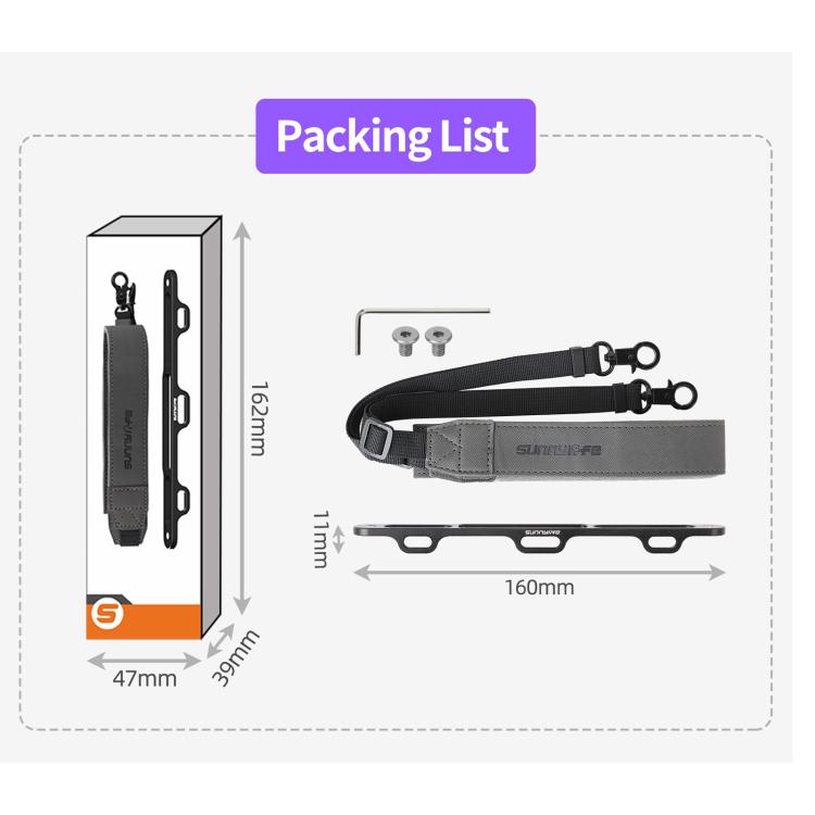 Sunnylife GS013 Multi Purpose Lanyard CNC Aluminum Buckle