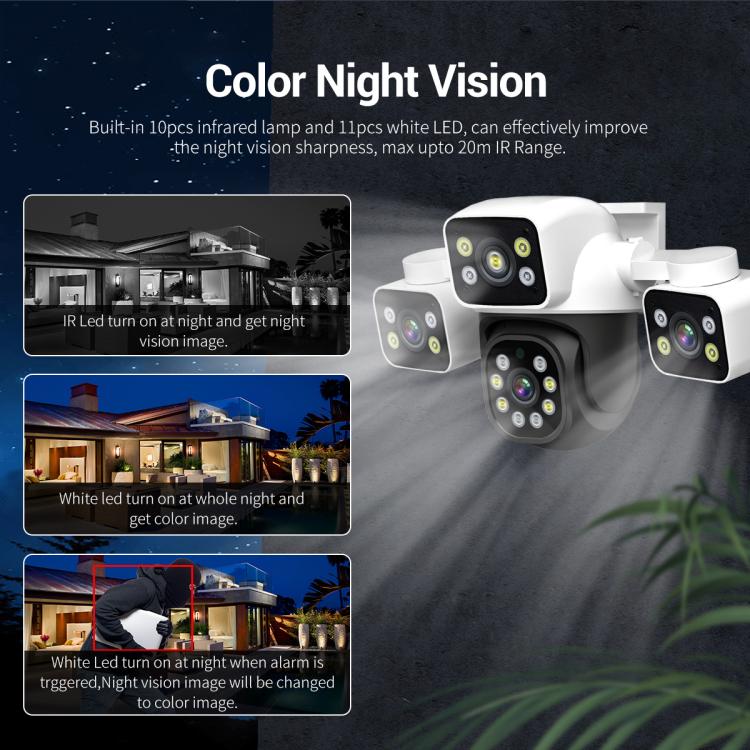 Escam PT223 IP Camera 3x4MP WiFi HD Motion Detection