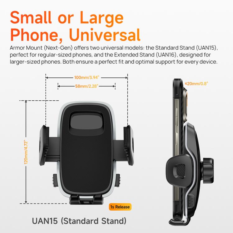 Ulefone UAN15 Soporte Coche Móvil Giro 360 Ventosa Fuerte