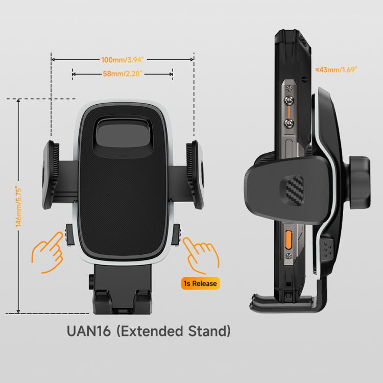 Ulefone UAN16 Soporte Coche Teléfono Ventosa 360 Grados PC