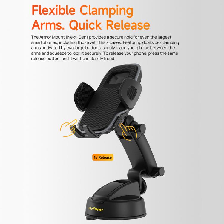 Ulefone UAN16 Soporte Coche Teléfono Ventosa 360 Grados PC