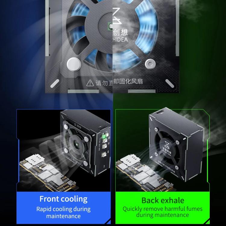 Mega-Idea 2en1 Ventilador Curado UV 10000 RPM Portátil