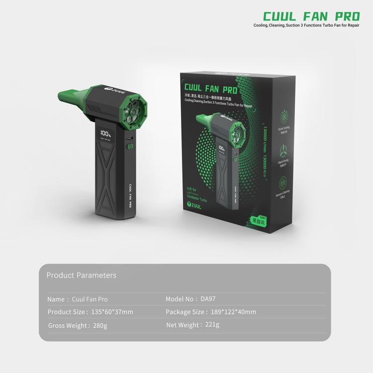 2UUL DA97 Cuul Fan Pro Ventilador Turbo Reparaciones