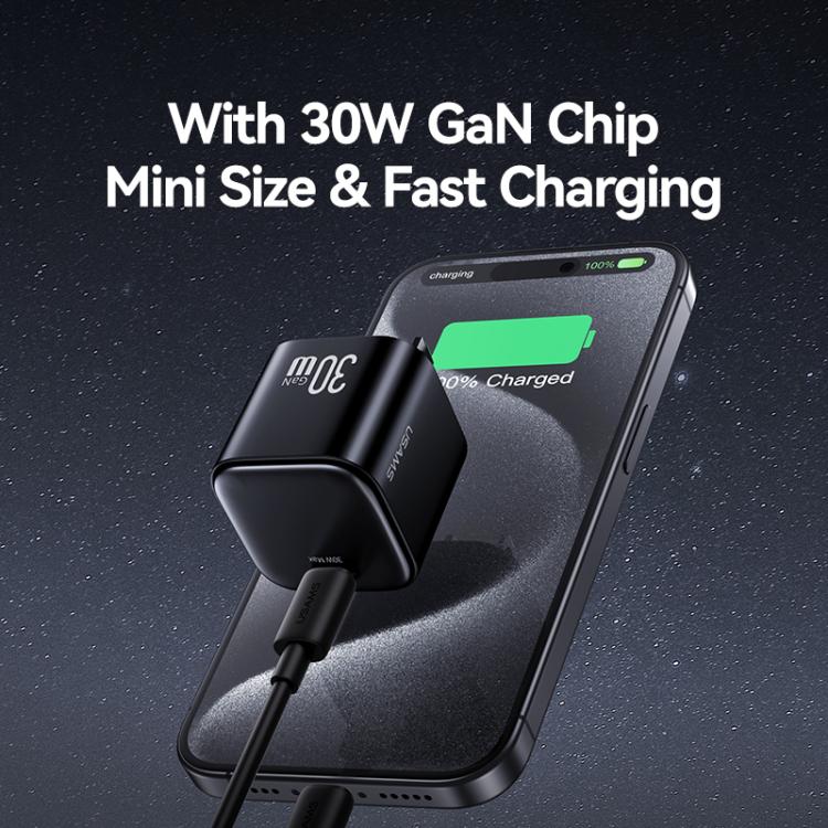 USAMS CC269 30W GaN USB C Cargador Portátil De Carga Rápida Eficiente by USAMS