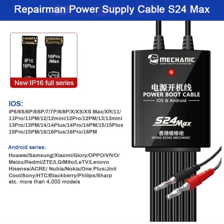 Mechanic S24 Max Cable Prueba Protección Iphone Android