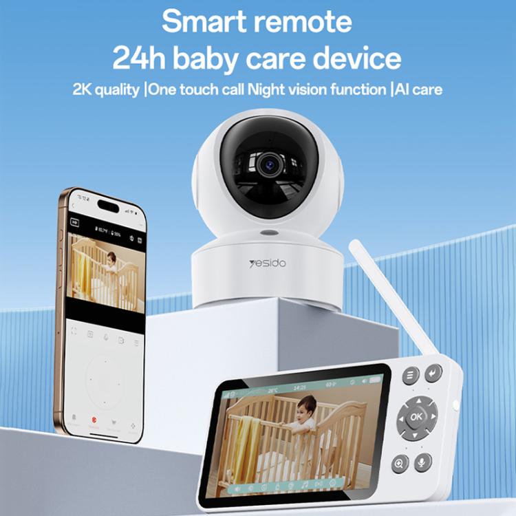 Yesido KM28 Monitor Bebé 5 Pulg LCD 0.5GB+0.125GB 2.4G WiFi6