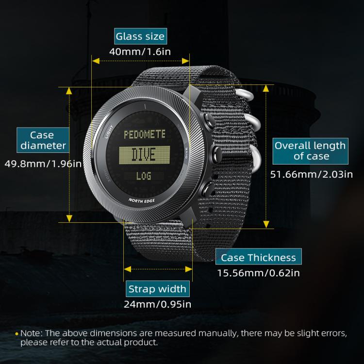 North Edge Apache-D Reloj Inteligente Deportivo Impermeable