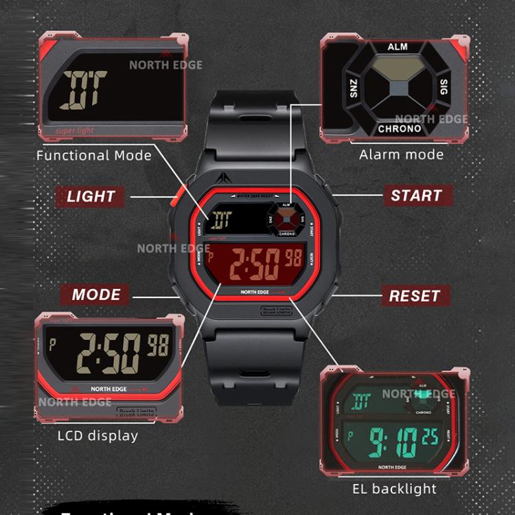 North Edge X1 Outdoor Reloj Luminiscente Aventura Diaria