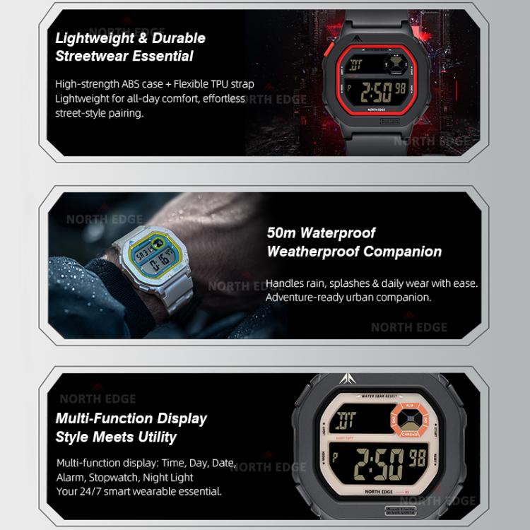 North Edge X1 Outdoor Reloj Luminiscente Aventura Diaria