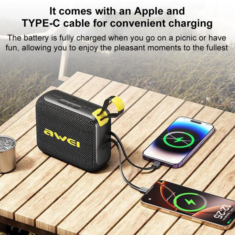 AWEI KA20 Altavoz Bluetooth 5.3 Portátil TWS RGB TF