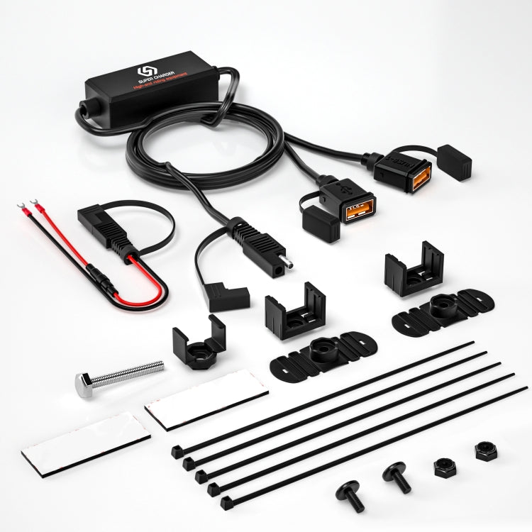 WUPP CS-1186A1 Cargador USB Dual Carga Rápida Motocicleta