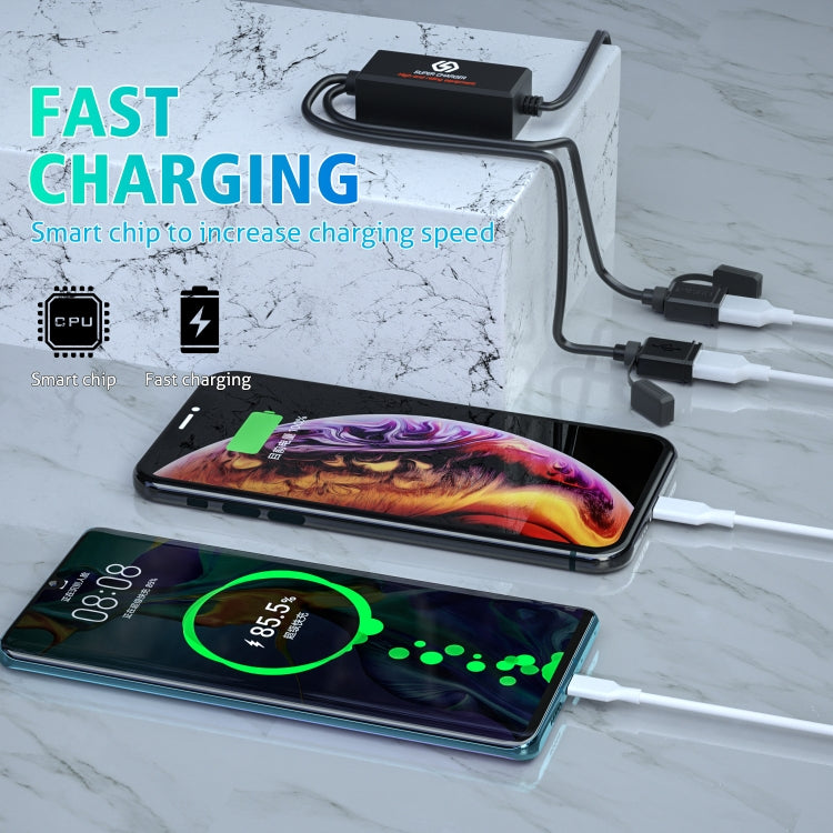 WUPP CS-1186A1 Cargador USB Dual Carga Rápida Motocicleta