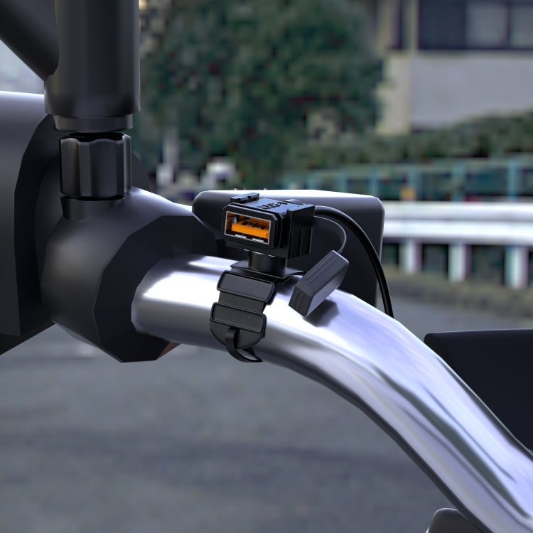 WUPP CS-1186B1 Cargador Motocicleta USB Rápido QC2.0