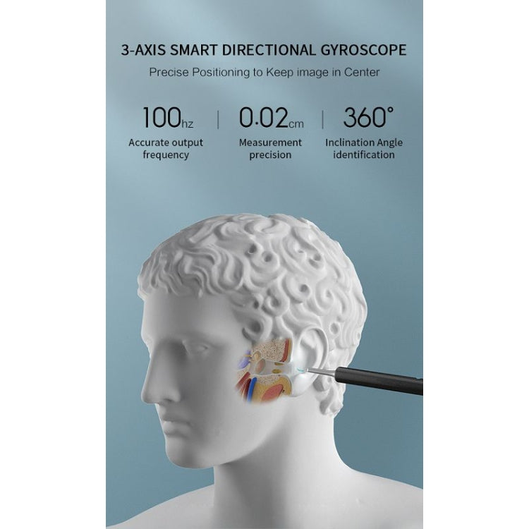 Bebird C3 Pro Otoscopio Visual Cuchara de Oreja 3MP