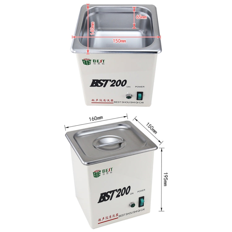 BEST BEST-200 Limpiador Ultrasónico Inoxidable 1,5L Con CPU