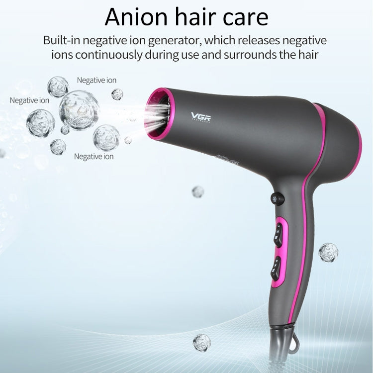 VGR V-402 Secador De Pelo Iones Negativos Potente 2200W Enchufe UE