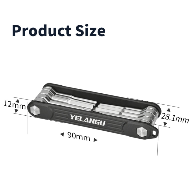YELANGU 10 En 1 Destornillador Multifuncional Plegable