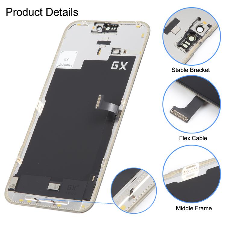 GX Soft OLED Screen iPhone 15 Pro Max Pantalla Repuesto Tactil