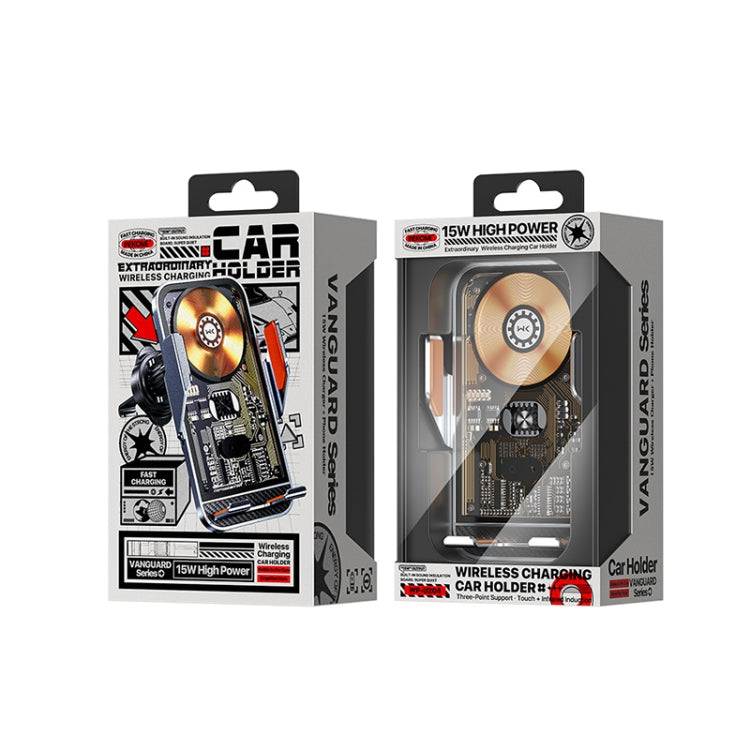 WK WP-U204 Vanguard Soporte Coche Carga Inalámbrica 15W