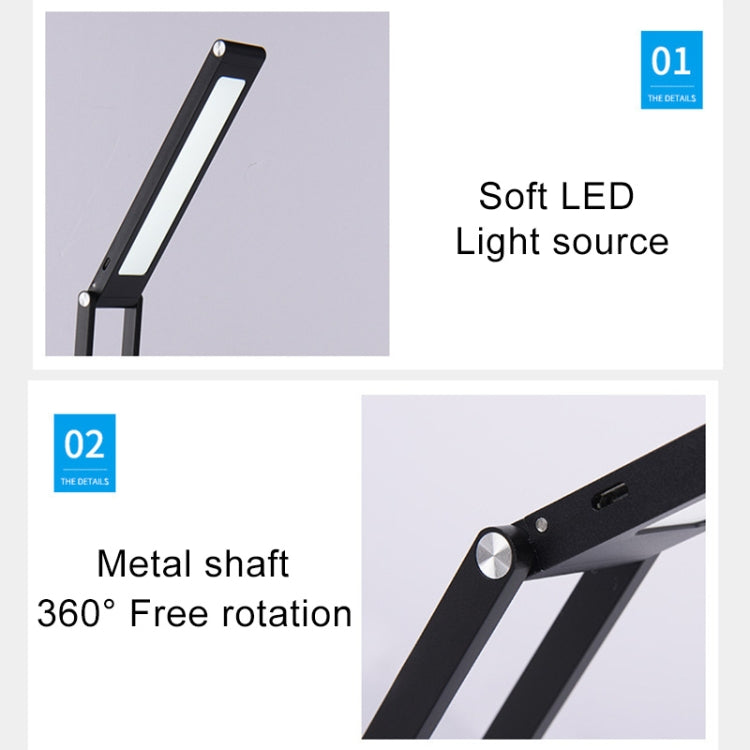 Lumina 3W Lámpara de Escritorio Plegable Protección Ocular