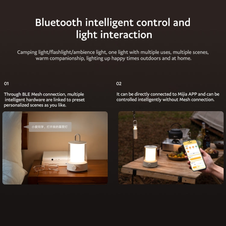 Xiaomi Mijia 2 En 1 Linterna Camping BLE Mesh Control Inteligente