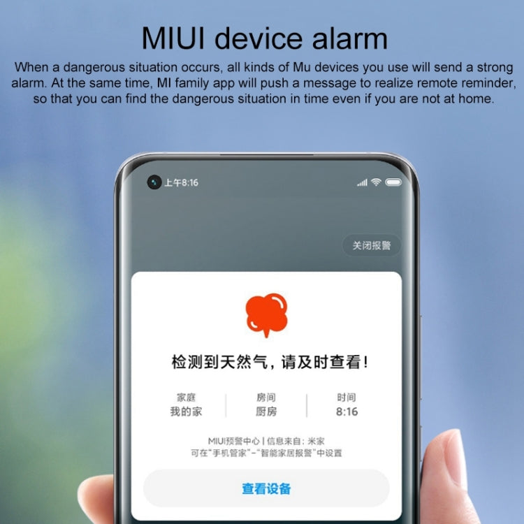 Xiaomi Detector de Gas Inteligente 220VAC con Bluetooth 4.2