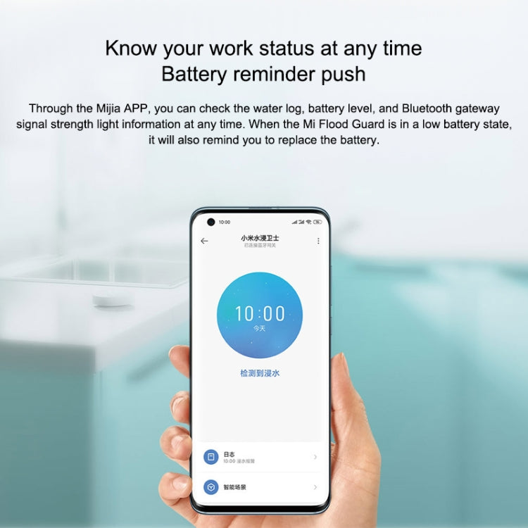 Xiaomi CA1001 Detector De Fugas De Agua Bluetooth Compacto