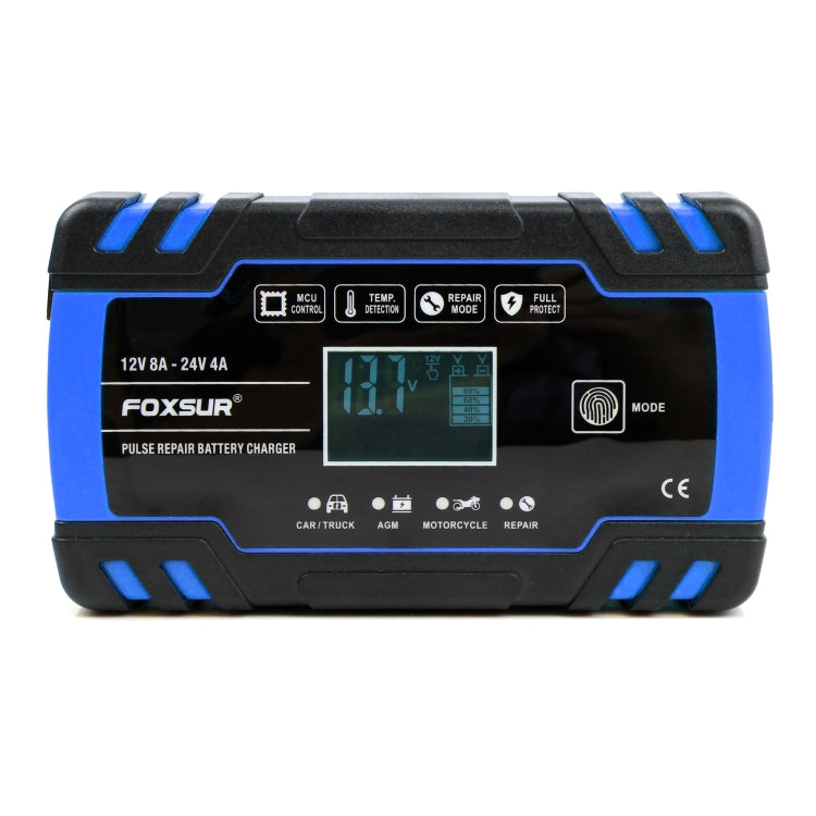FOXSUR Cargador De Batería AGM 12V-24V Carga 3 Fases