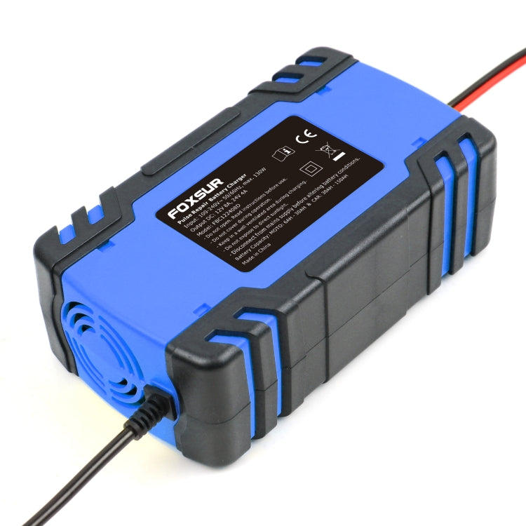 FOXSUR Cargador De Batería AGM 12V-24V Carga 3 Fases