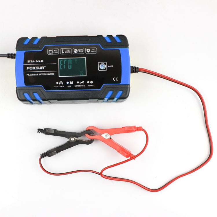 FOXSUR Cargador Batería AGM 12V-24V Carga Automática USA