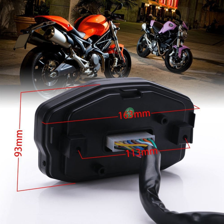 Speedpark Universal Velocímetro Digital Para Motocicleta Retroiluminado