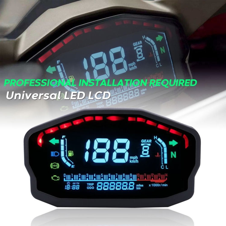 Speedpark Universal Velocímetro Digital Para Motocicleta Retroiluminado