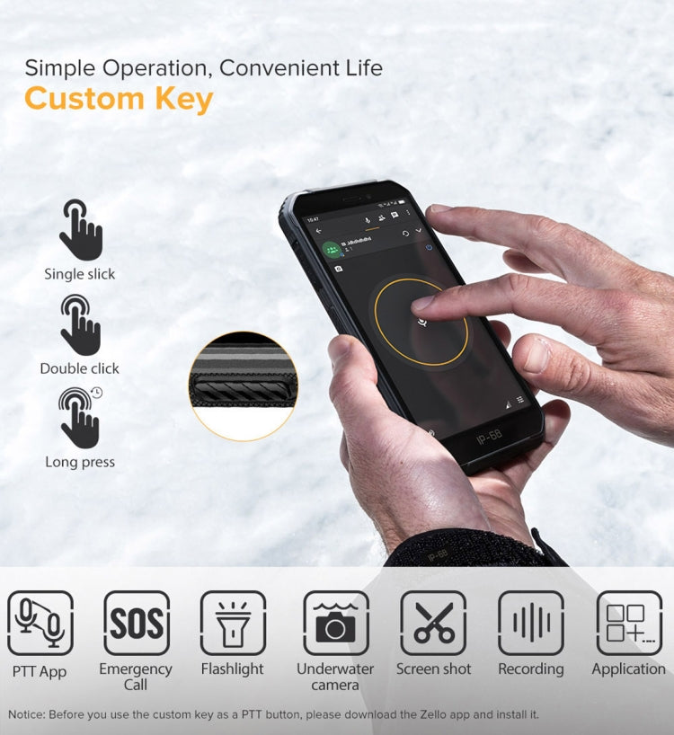 Armor X6 MTK6580A Smartphone Impermeable 5 Pulgadas 2GB+16GB Batería de 4000 mAh 3G