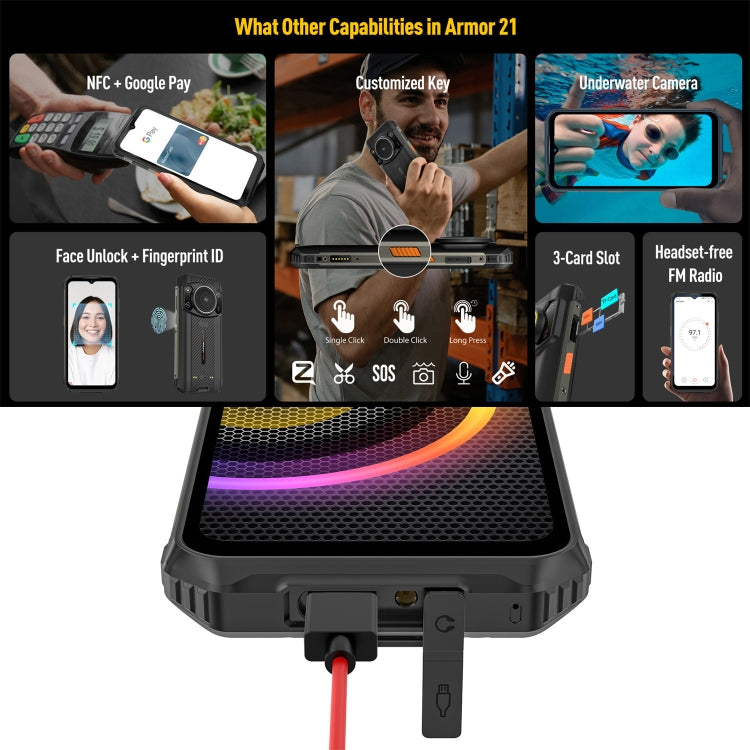 Ulefone Armor 21 Smartphone 8GB+256GB Helio G99 Plus by Ulefone