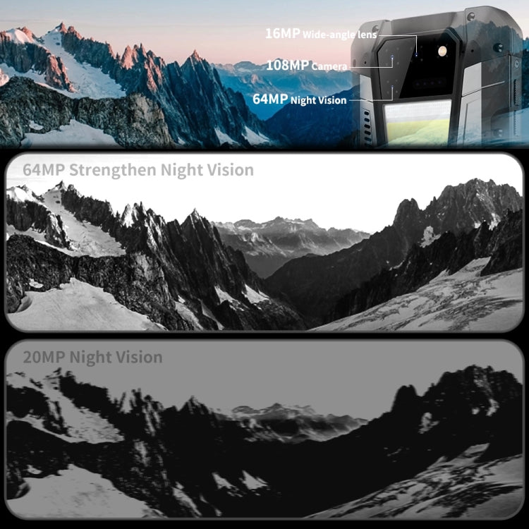 Unihertz Tank 2 Laser Projector Rugged Phone, 108MP Camera, Night Version, 12GB+512GB