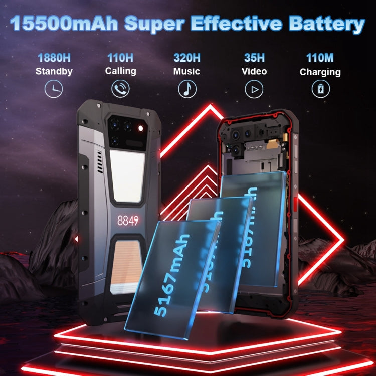 Unihertz Tank 2 Laser Projector Rugged Phone, 108MP Camera, Night Version, 12GB+512GB