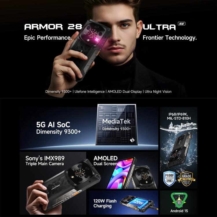 Ulefone Armor 28 Teléfono 16GB+1024GB Visión Nocturna 5G by Ulefone