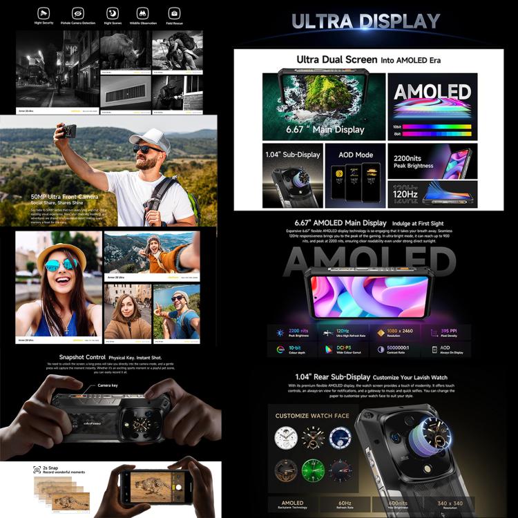 Ulefone Armor 28 Teléfono 16GB+1024GB Visión Nocturna 5G by Ulefone