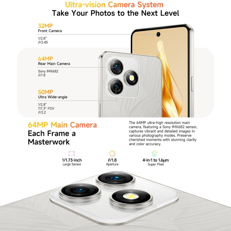 Ulefone Note 18 Pro Smartphone 6GB+256GB 6.78 Pulgadas 4G by Ulefone