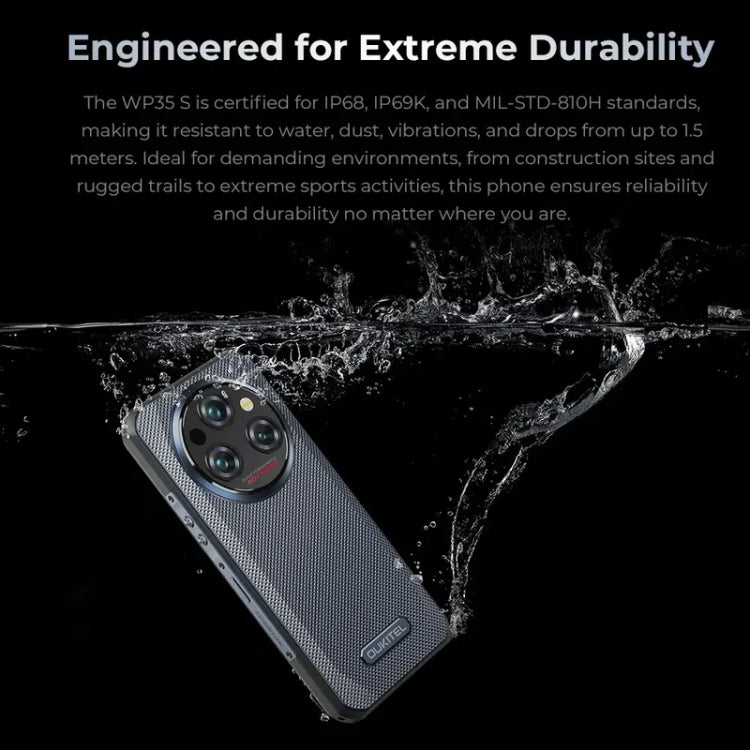 Oukitel WP35 S Teléfono Robusto 6GB+256GB 11000mAh 4G by OUKITEL