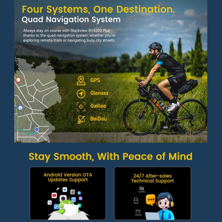 Blackview BV6200 Plus Teléfono Inteligente 8GB+256GB IP68 by Blackview