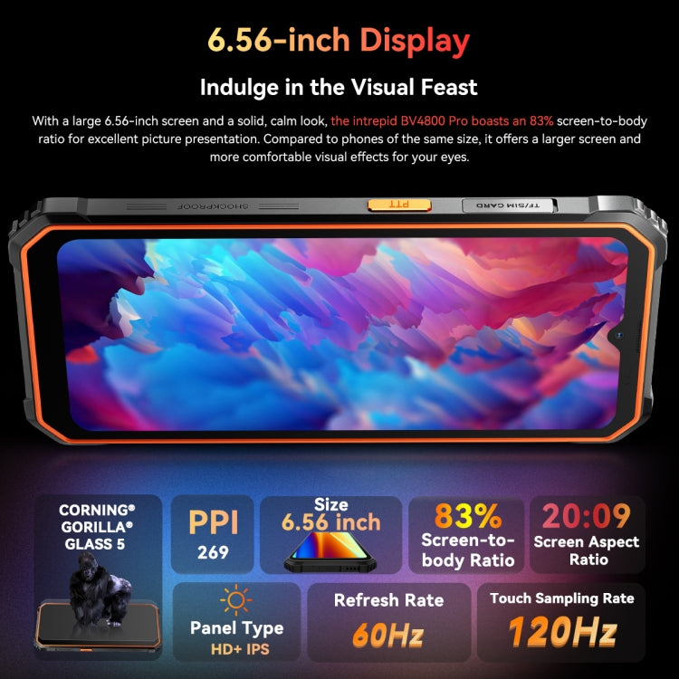 Blatskviev BV4800 Pro Teléfono Resistente 4GB+128GB by Blackview