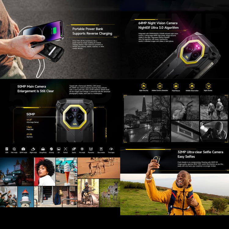 Ulefone Armor Mini 20 Pro Teléfono Inteligente 8GB+256GB 5G by Ulefone