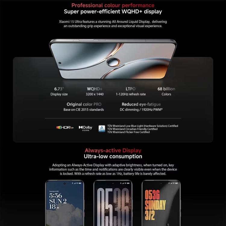 Xiaomi 15 Ultra Global Smartphone 16GB+512GB 200MP Camera by Xiaomi