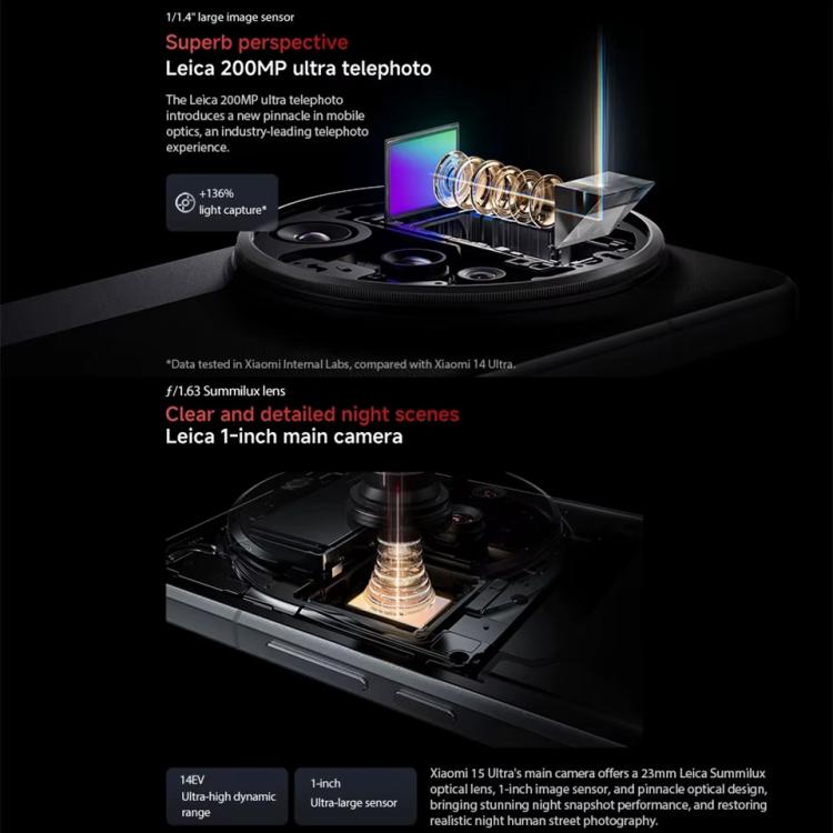 Xiaomi 15 Ultra Global Smartphone 16GB+512GB 200MP Camera by Xiaomi