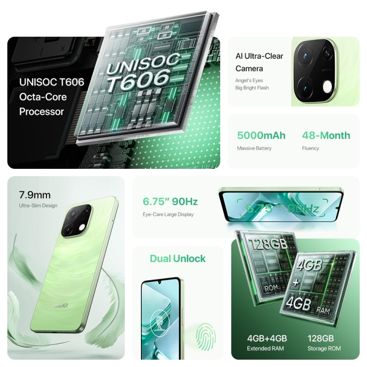 UMIDIGI G9T 4GB+128GB Smartphone 6,75 Pulgadas 5000mAh 4G