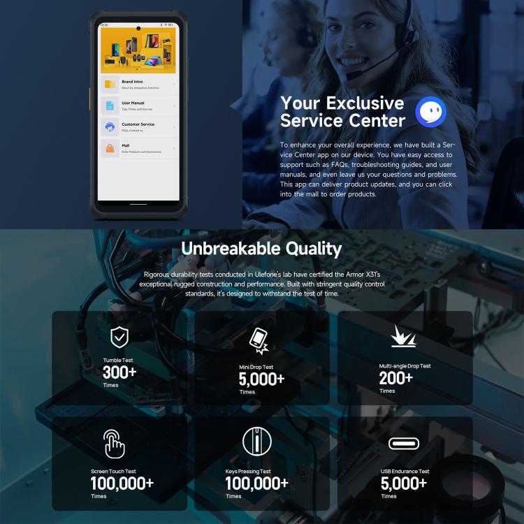 Ulefone Armor X31 Smartphone 6GB+128GB Visión Nocturna 4G by Ulefone