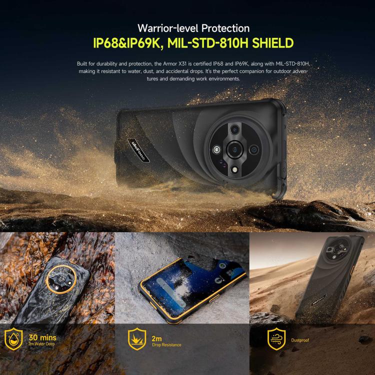 Ulefone Armor X31 Smartphone 6GB+128GB Visión Nocturna 4G by Ulefone